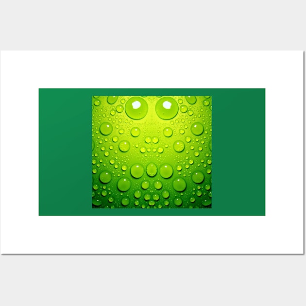 Green bubble monster Wall Art by Keatos